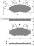 Goldfren S33 Brake Pads Front & Rear for Can Am Maverick 1000 R XRS 2014