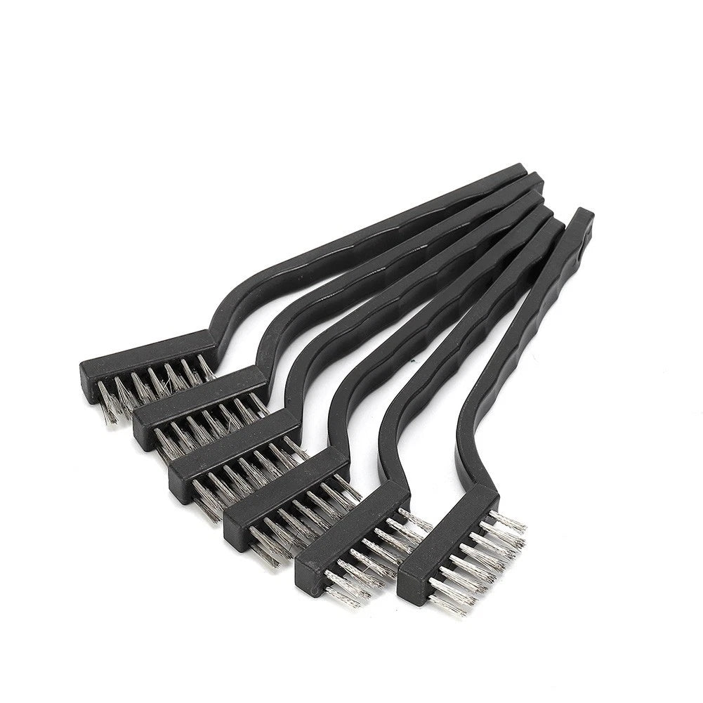 Wire Brush Stainless Steel Bristle Rust Paint Scratch Grout Remover Hand Tool