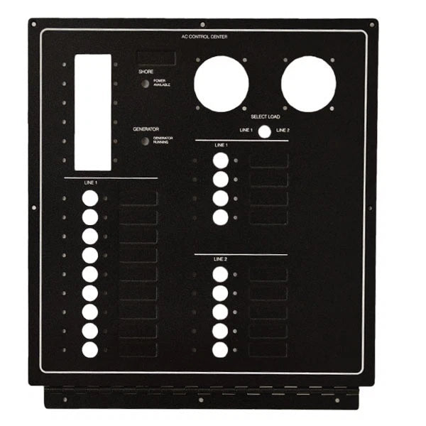Marquis Boat Blank AC Distribution Panel 5766130 - Black Aluminum