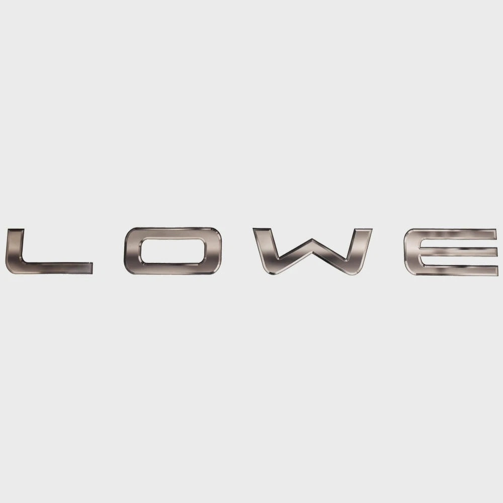 Lowe Boat Brand Decal 2370963 - Sticker Silver Sharpline