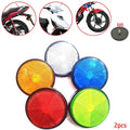 Reflector Circular Reflector Motorcycle Refraction Trucks 2x Bicycles Car