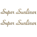 Harris Pontoon Boat Decal Stickers - Super Sunliner Gold (pair)