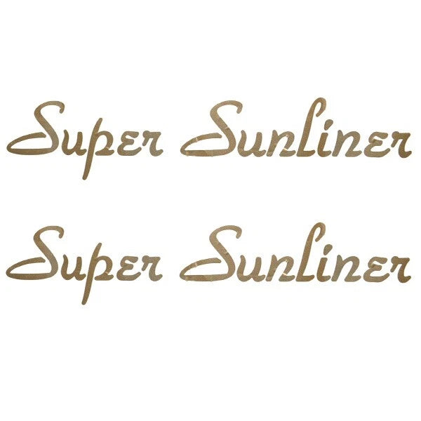 Harris Pontoon Boat Decal Stickers - Super Sunliner Gold (pair)
