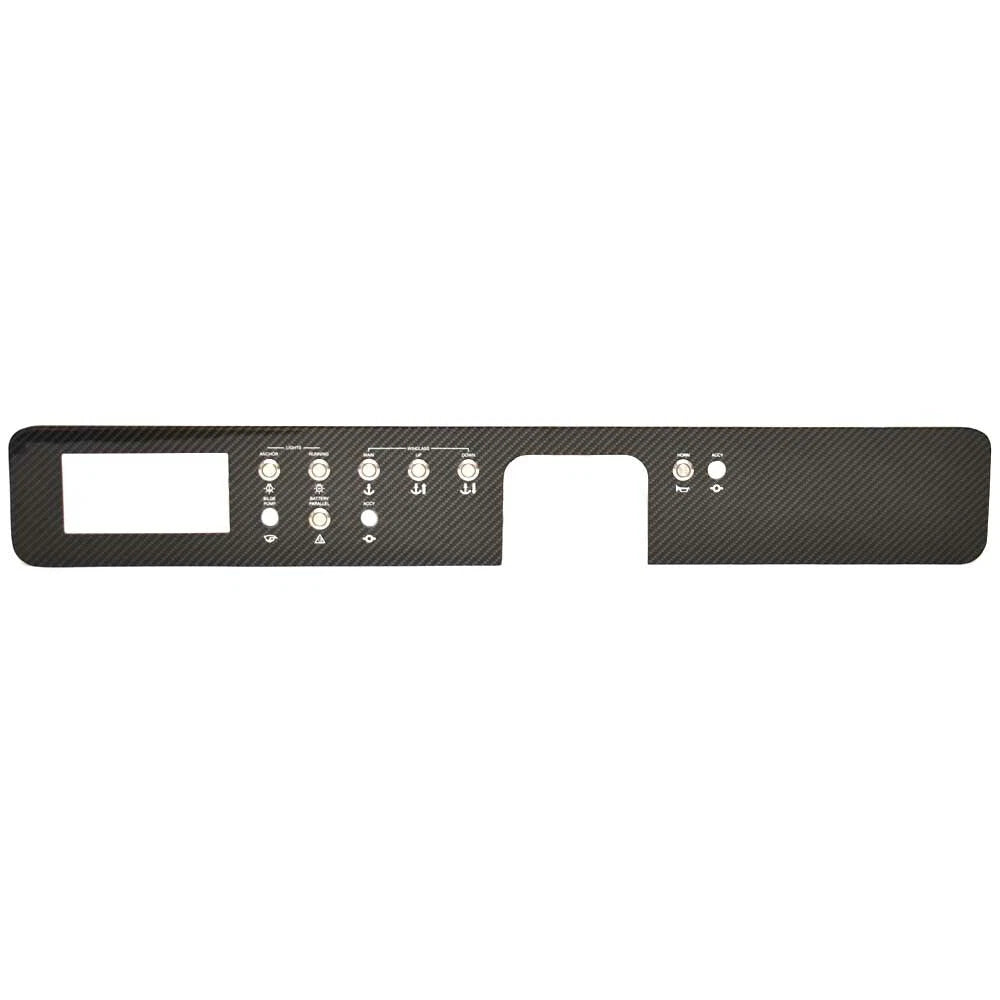 Sea Ray Boat Dash Switch Panel 2357568-C - Carbon Fiber with Switches