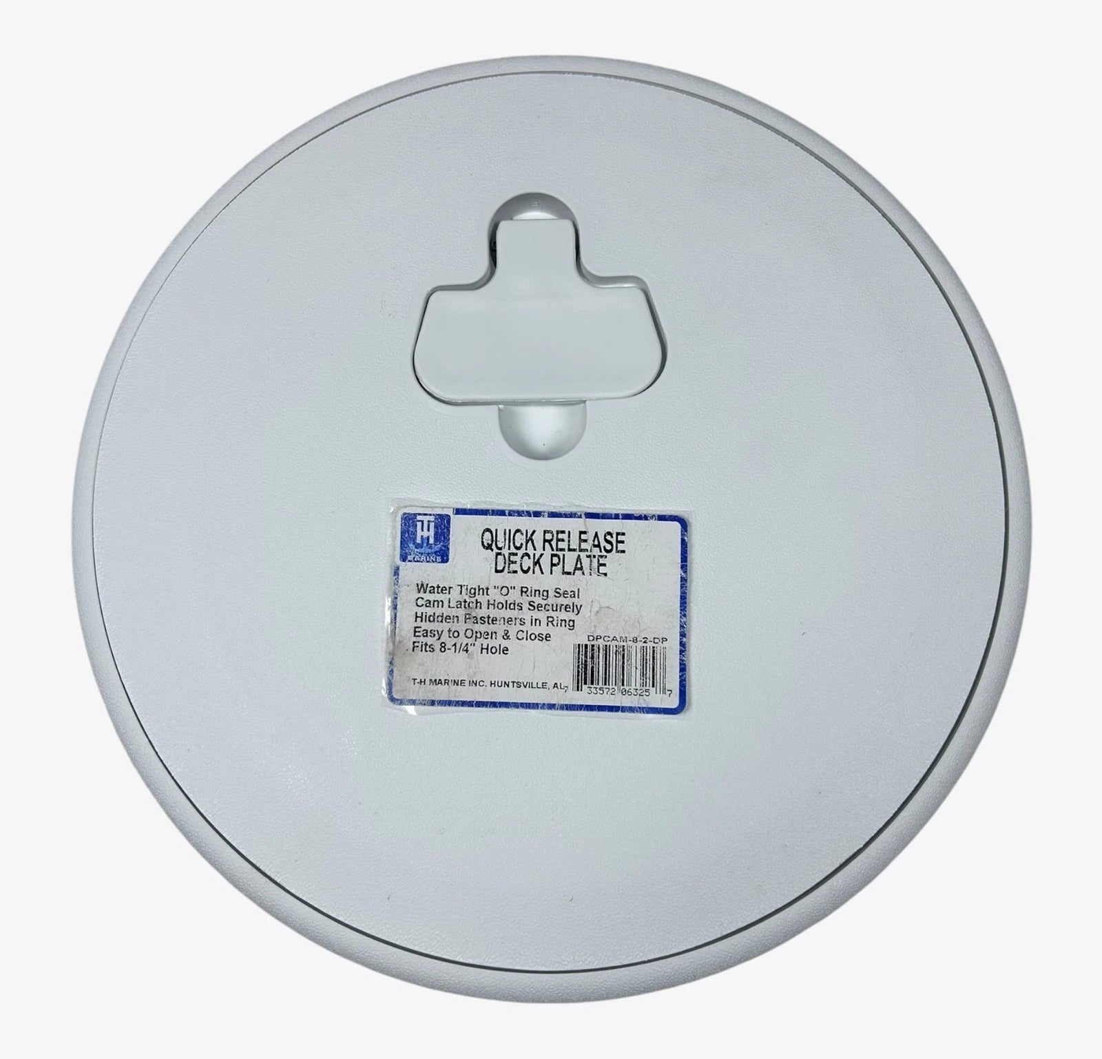 TH Marine DPCAM-8-2-DP, Quick Release Deck Plate with O Ring Seal 8 1/4