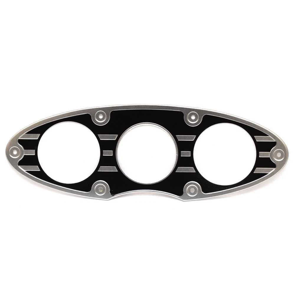 Ranger Boat Blank Gauge Panel 245573 - 2080 Angler Silver Black Aluminum (port)