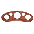 Rinker Boat Blank Gauge Panel - 19 3/4 X 6 3/4 Inch Woodgrain