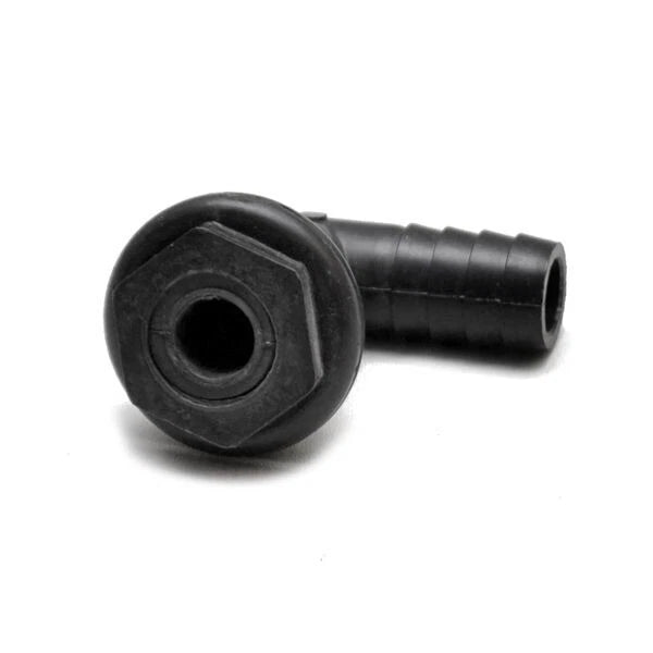 Tracker Boat Thru Hull 81734 - Black Plastic 3/4 Inch 90 Degree