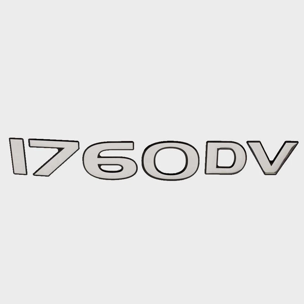Stratos Boat Raised Emblem Decal 206458 - 1760 DV Sticker Silver Black