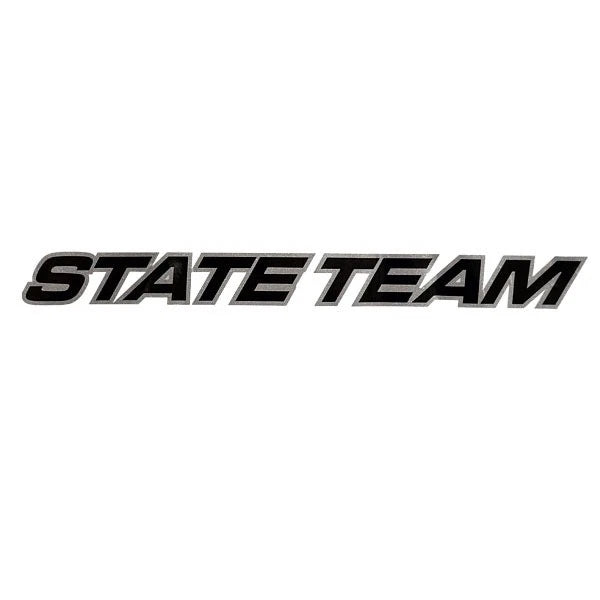 Tracker Boat Decal 47458 - State Team Black Silver Vinyl 22 Inch