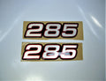 Stratos Silver Series 285 Outboard 3D Decal Sticker Set FREE U.S. SHIPPING
