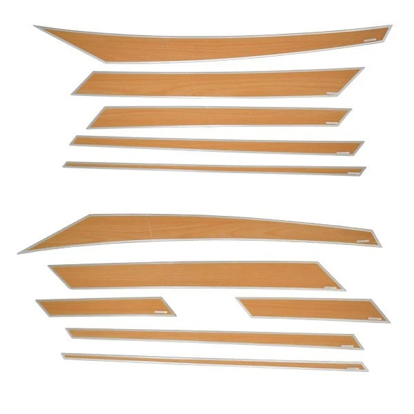 MasterCraft Boat Raised Decals 750155 - XStar Woodgrain Stickers (kit)