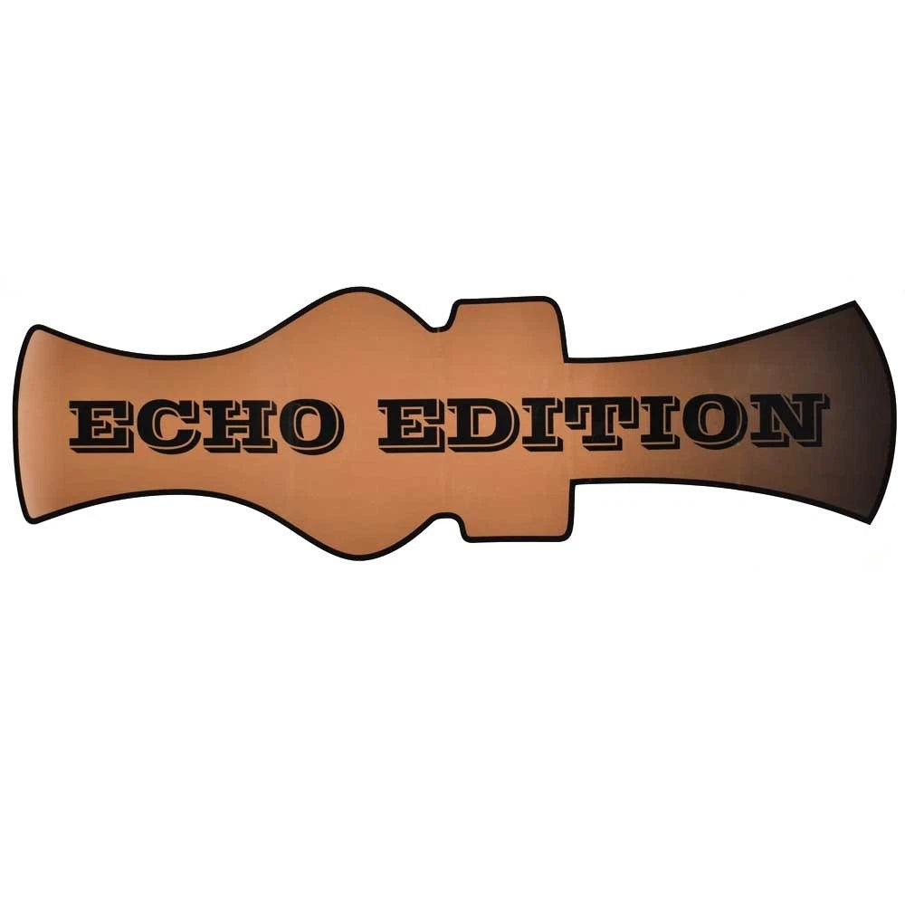 Excel Boat Brand Decal - Echo Edition Brown - Black 24 1/4 X 7 3/8 Inch