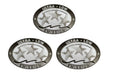 3Pcs Ultra Low EMISSION 3 Star DECALS STICKERS for SEADOO YAMAHA HONDA - Gray