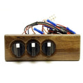 Crestliner Boat Rotary Switch Panel - Woodgrain Plastic