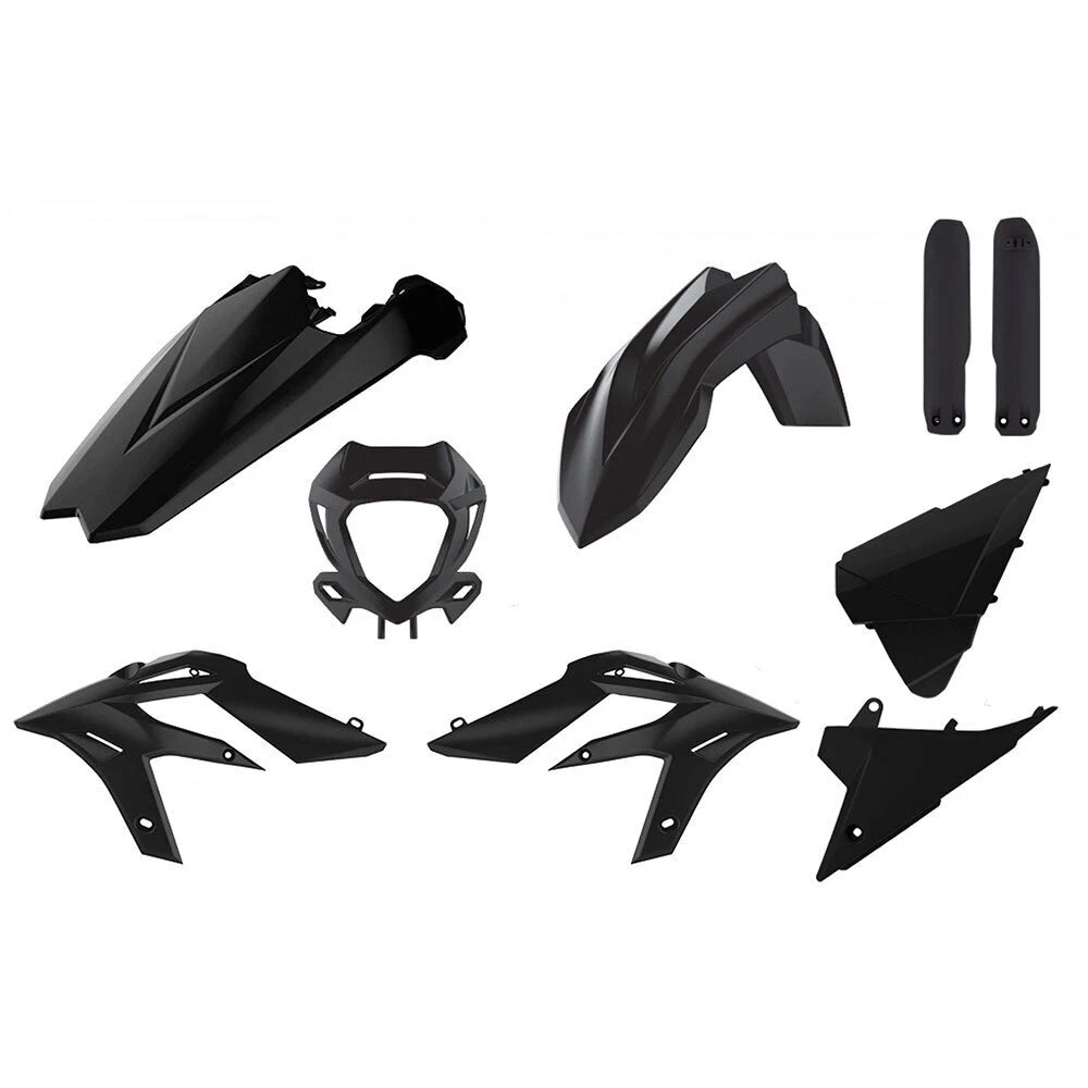 Polisport Black Enduro Plastic Kit for Beta XTRAINER 300 2020-2022