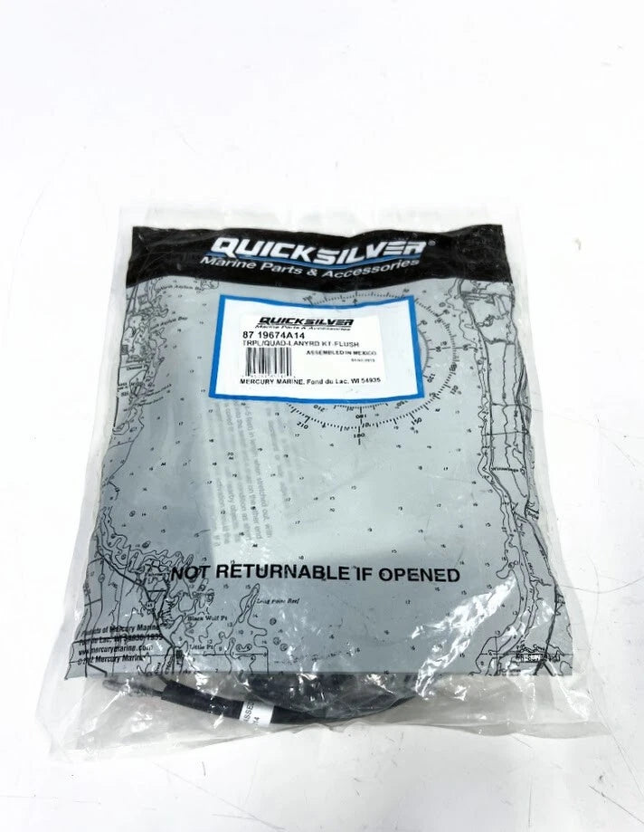 Quicksilver 87-19674A14, Triple - Quad Lanyard Flush Kit