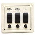 Boat Livewell Switch Panel - 6 X 5 1/2 Inch Aluminum White