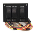 Sea Ray Boat Battery Switch Panel 2264632 - Dual Engine 4 3/4 Inch