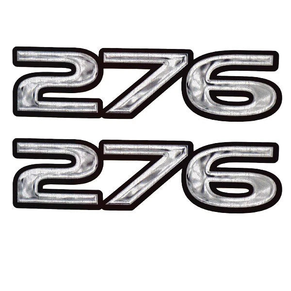Rinker Boat Model Decals - 276 Gray Black Stickers (pair)