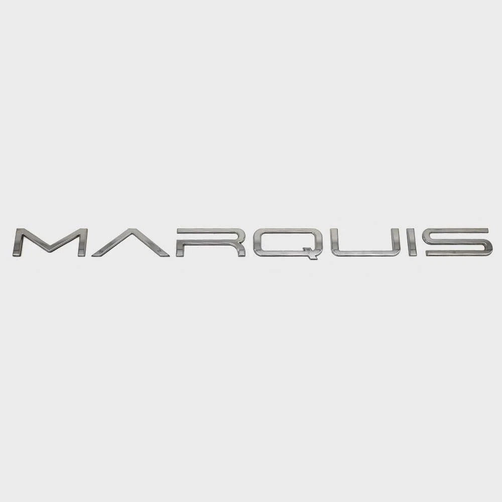 Marquis Yachts Boat Logo Raised Emblem Decal 8150869 - Silver Mirror Sticker