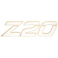 Nitro Z20 Boat Raised Decal 183118 - White Gold Model Sticker