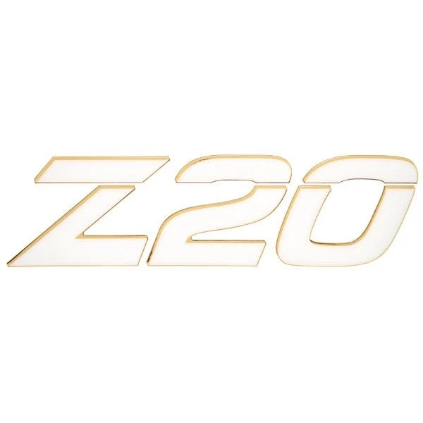 Nitro Z20 Boat Raised Decal 183118 - White Gold Model Sticker