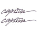 Rinker Boat Decal Stickers - Captiva 20 X 4 1/2 Inch Silver (pair)