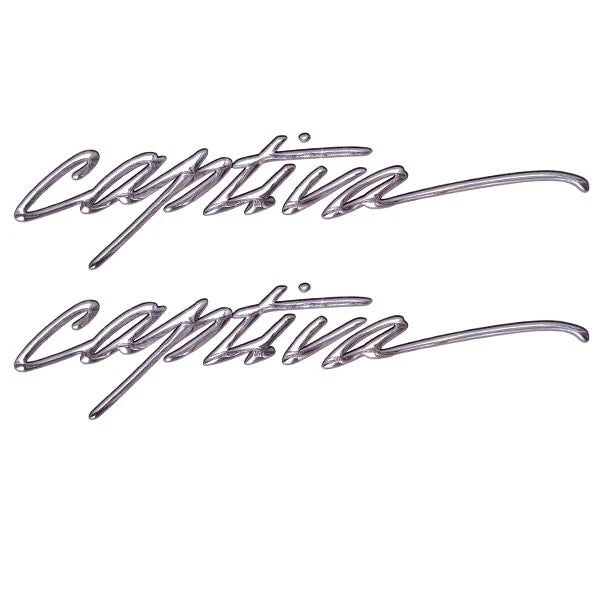 Rinker Boat Decal Stickers - Captiva 20 X 4 1/2 Inch Silver (pair)