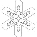 A173726 6 Blade Fan Fits Case-IH Tractor Models 544 656 664 706 2544 +