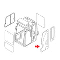 0568660330 Cab Door Glass Fits Takeuchi