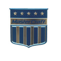 MasterCraft Boat Raised Decal Emblem 7502052 - Transom Shield Blue