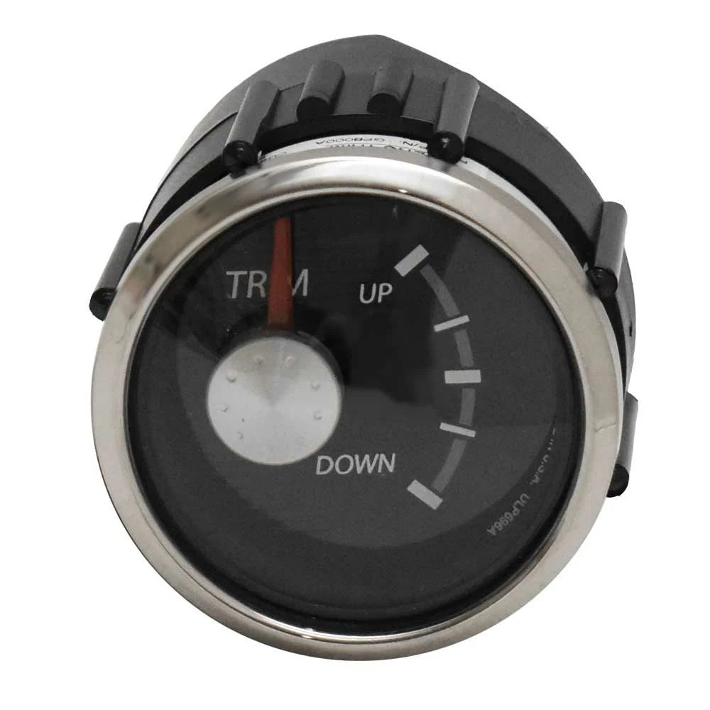 Faria Boat Trim Gauge GP8000A - 2 1/8 Inch Mercury Silver Black