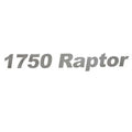 Crestliner Boat Model Decal 2007544 - 1750 Raptor Silver Sticker