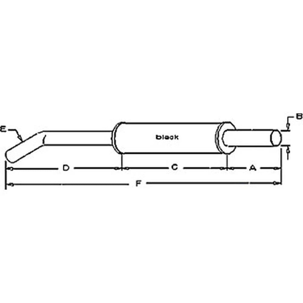 Muffler Fits Ford/ Holland Models Replaces D9NN5230HA17M