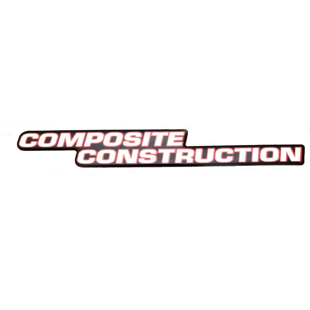 Stratos Boat Raised Decal 7D092 - Composite Construction Sticker