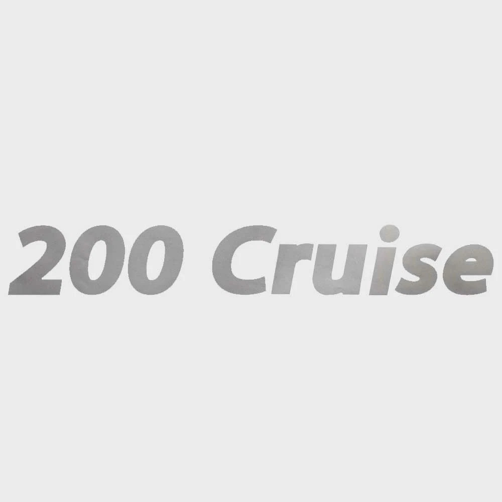Lowe Boat Emblem Decal 2178370 - 200 Cruise Silver 15 1/4 X 2 1/4 Inch