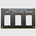 Tiara Boat Blank Generator Panel 3257780 - 4 3/4 X 2 3/4 Inch Black