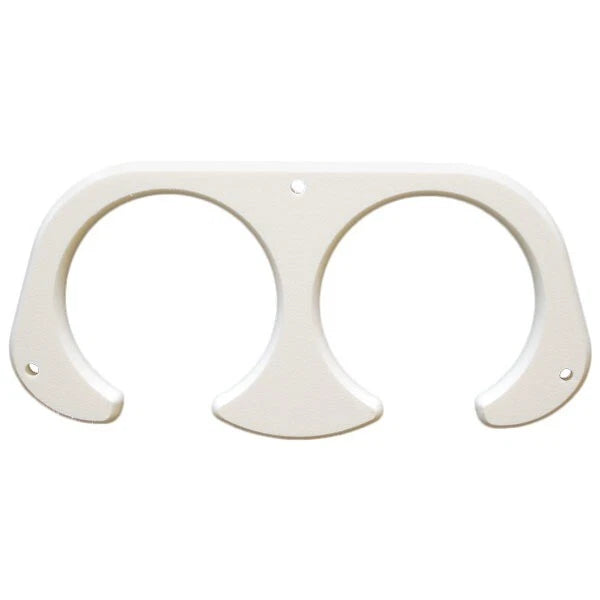 Tracker Boat Dual Cup Holder 127096 - 9 1/2 X 4 1/2 Inch Off-White