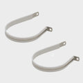 Umpco Boat Cushioned Loop Clamps S169DKT48 - 3 Inch Aluminum (pair)