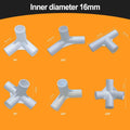 Secure Your Tents with 10pcs Camping Tent Pole Tee Connectors I D 16mm