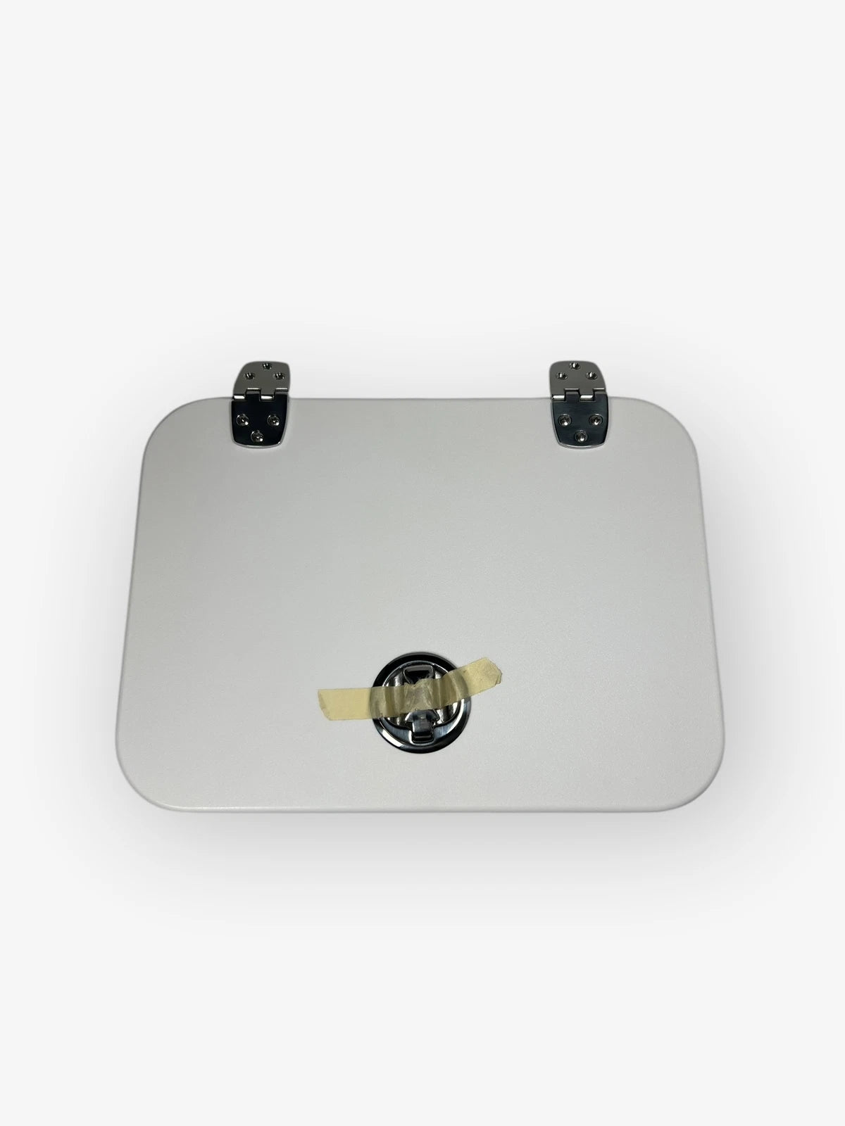 Marine Starboard Boat Lid, 14 3/8in X 10 1/2in X 3/4in, with Latch, White
