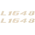 Lowe Boat Brand Decal 1823532 - Ivory 9 1/2 X 1 Inch L 1648 (pair)