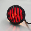 Custom Motorcycle Retro Tail Brake Light Black Housing Red Lens 12V