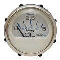 Faria Boat 5 BAR Oil Gauge GP9782B - Chesapeake White SS 2 Inch