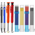 Carpenter Pencil Set Woodworking Deep Hole Mechanical Pencils Marker Tool