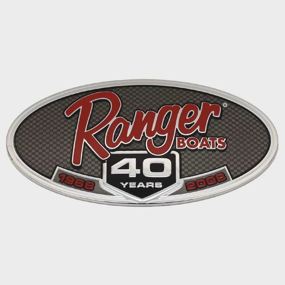 Ranger Boat Raised Decal 206310 - 40 Years Plastic Emblem Sticker