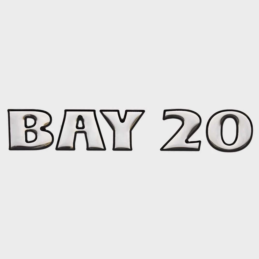 Lowe Boat Raised Model Decal 2241466 - Bay 20 Silver 8 1/4 Inch 2017