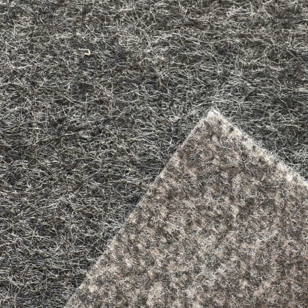 Boat Bunk Trailer Carpet Fabric - Black Gray Fiber 55 Inch (YD)