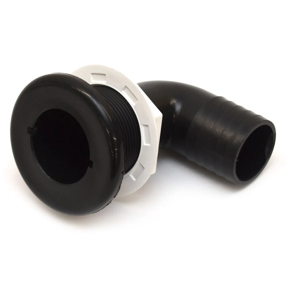 T-H Marine Boat Thru Hull TH-1590-B - 90 Degree 1 1/2 Inch Barbed
